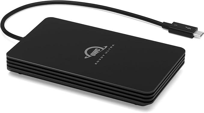 OWC 4TB Envoy Ultra Thunderbolt 5 Portable SSD Enclosure External Drive, Ultra Fast with TB5 Transfer Rates Over 6000MB/s, TB3, TB4 and USB4 Compatible, Works with Mac and PC