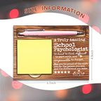 Thank You Appreciation Gifts for School Psychologist, Going Away Gift Retirement Gift for School Psychologist, A Truly Amazing Best School Psychologist Gifts Self-Stick Note Pad Holders-DW48