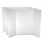 Flipside Products 36” x 48” Foam Project Boards for Presentations, Science Fair, School Projects, Event Displays and Trifold Picture Board - White - 3 Pack