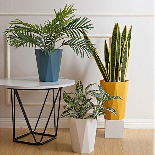 Trash Can Plastic Waste Basket 2.6 Gallon Garbage Can for Bathroom Office Bedroom Kitchen, 2 Pack White