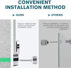 Magnetic Glass Whiteboard - Glass Dry Erase Board 48"x30" Large Frameless Tempered Glass Board for Walls Office School and Home