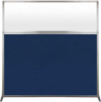 Versare Hush Screen Portable Room Divider | Workstation Wall Divider | Freestanding Privacy Hush Panels | Frosted Windows | Fabric Office Divider Screen | Great for Room Separation