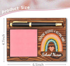 School Nurse Sticky Note Holder, School Nurse Appreciation Gifts, Thank You Gifts for School Nurse, School Nurse Office Decor Self-Stick Note Pad Holders YB374