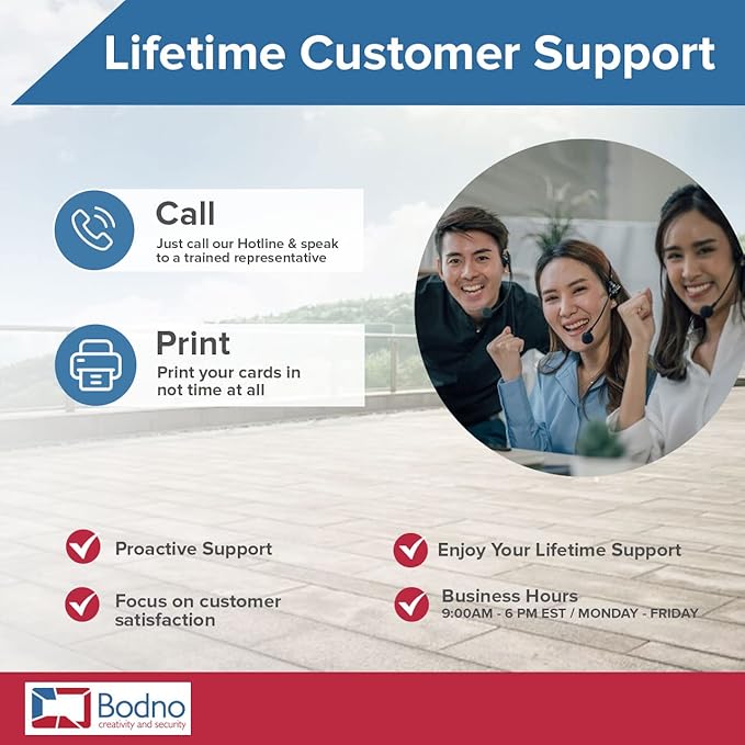 200 Pack - Bodno Premium CR80 30 Mil Graphic Quality PVC Cards