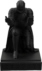Windbreaker Soldier Knight Pen Holder Personalized Desk Accessory, Mobile Phone & Gaming Controller Holder, Device Stand Gift for Medieval Enthusiasts (Black)