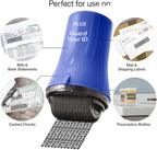 Guard Your ID Wide Advanced Roller 2.0 Identity Theft Prevention Security Stamp Blue