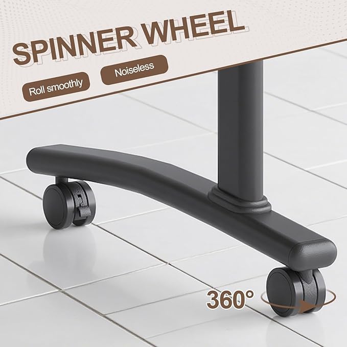 Folding Conference Room Table, Modern Conference Tables with Wheels, Large Rectangular Mobile Training Tables for Office Classroom, Foldable Modular Boardroom Seminar Table Walnut (4pack L55.1in)