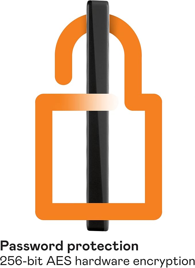 WD 4TB My Passport, Portable External Hard Drive, Black, backup software with defense against ransomware, and password protection, USB 3.1/USB 3.0 compatible - WDBPKJ0040BBK-WESN