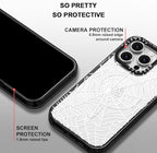 MOSNOVO Magnetic Case for iPhone 16 Pro, 10ft Military-Grade Protection, Compatible with Magsafe, Shockproof Phone Case for iPhone 16 Pro - Spider Web - Clear Black
