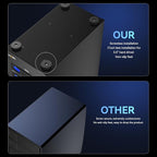 8 Bay Hard Drive Enclosure with Cooling Fan for 2.5/3.5" SATA HDD/SSD with USB A/C 3.0 Cable, 3.5 Hard Drive Enclosure Supports 160TB Capacity, Tool-Free HDD Enclosure, DAS(NO RAID/NAS)