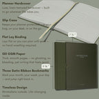 Pland Studio 90-Day Productivity Planner – Forest Sage Hardcover | Undated Daily Journal with Habit Tracker, Vision Board, and Focused Goal Setting for Entrepreneurs, Creatives & Busy Professionals