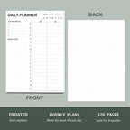 Tiankool To Do List Notepad - Daily To Do List with Priorities, Hourly Scheduler and Notes - Daily Planner Notepad for Work, Study, Appointments, 60 Tear Off Sheets Planning Pad, 7x10 Inch