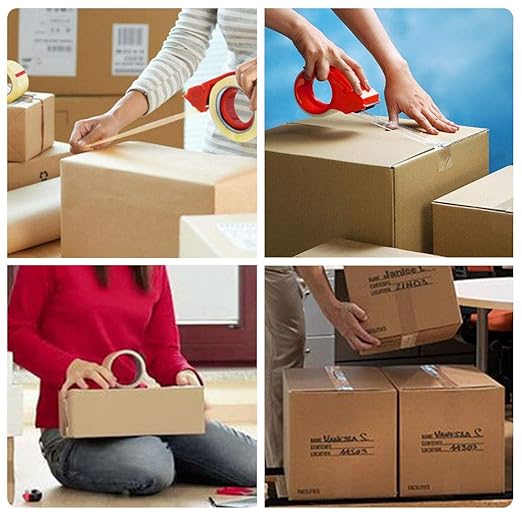 ADHES Shipping Tape Packaging Tape Packing Tape for Moving Boxes, 54.68yard Per Roll 1.88inch Width 2.6Mil Thickness