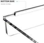 2 Pack- Stackable Paper Letter Tray, Enlarged A4 File Desk Organizer Acrylic Desk Organizers and Accessories Sorter Tray, Clear Workspace Office Supplies Organizers, 13.78inx9.25inx3.62in