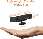 Innex C220 HD 1080p Webcam with Microphone, 71°FOV, Noise Canceling, Low Light Correction, Privacy Shutter - Plug & Play USB Webcam for PC, Windows, Mac - Ideal for Work from Home, Remote Learning