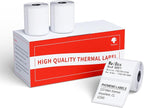 3 Rolls Phomemo Thermal Labels- 1.57''x 1.57'' Sticker Label Compatible for Phomemo M110/M220/M108/M250/M120/M150/M260 Thermal Printer, for Barcode, Address, Mailing, Black on White