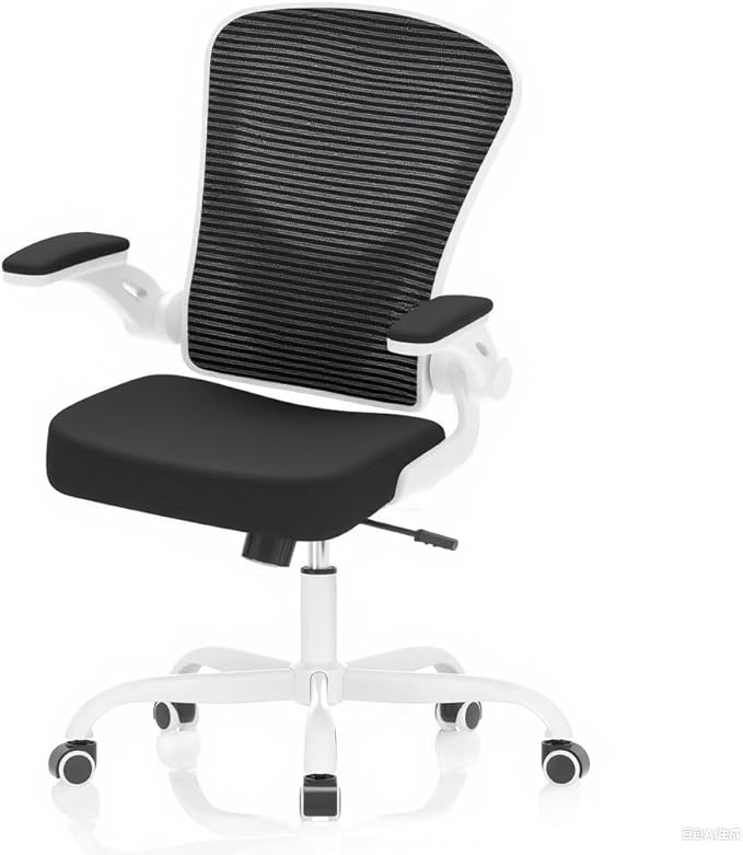 Office Chair, Ergonomic Desk Chairs 330LBS Capacity High Back Mesh Computer Chair with Flip-up Armrests, Comfy Work Chair with Adjustable Lumbar Support, Rolling Chair