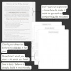 Pland Studio 90-Day Planner – Undated Daily Goal Journal for Men & Women | Charcoal Onyx Hardcover with Habit Tracker, Vision Board, Gratitude Prompts & Flat Lay Binding | Productivity & Mindfulness Notebook