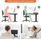 gianotter Desk Organizers and Accessories, Monitor Stand with Drawer and 2 Pen Holder, Desktop Organizer Suitable for Offices and Dormitories (Rose Gold)