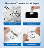 Phomemo 2.36" x 3.14" Multipurpose Labels, Thermal Sticker Label, Premium Adhesive,Compatible with M220 M250 M260 M221 M200 Printer for Logo Design, QR Code, Name Tag, Inventory, 3 Rolls