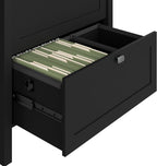 Bush Furniture Broadview 2 Drawer Lateral File Cabinet in Classic Black | Storage for Home Office Workspace