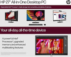 HP 27" FHD Touchscreen Business All-in-One Desktop Computer, Intel 12-Core Ultra 7 155U (Beats i7-1355U), 32 GB DDR5 RAM, 2 TB SSD, Intel Iris Xe Graphics, Wired KB & Mouse, Wi-Fi 6, Windows 11 Pro