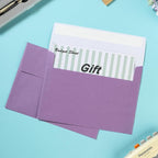 50 Pieces Metallic Color Self Seal Envelopes for Greeting Cards, Invitations, Postcards (Purple, 4x6)
