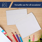MOS A9 Invitation Envelopes – 5-3/4" x 8-3/4" White Mailing Envelopes Self Seal (500 Count) – 120GSM/ 32LB Bond Heavy Duty – For Greeting Cards, Card Making, RSVP Cards, Wedding Invites