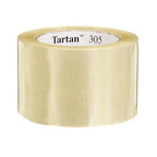 3M Tartan Box Sealing Tape 305, Clear, Light Duty, Durable, 2.83 in x 109.36 yds (72 mm x 100 m), 24 Rolls/Case