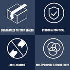 PANDRI Packing Tape, 36 Rolls Heavy Duty Clear Packaging Tape for Shipping Packaging Moving Sealing, 2 inches Wide, 65 Yards Per Roll, Total 2340 Yards