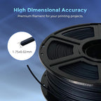 FLASHFORGE Carbon Fiber PLA Filament 1.75mm, Carbon Fiber Reinforced PLA 3D Printer Filament, 1KG Spool Dimensional Accuracy +/- 0.02mm, High Strength & High Abrasion-Resistance (PLA-CF Midnight Blue)