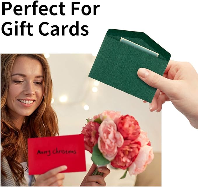 120 Pack Mini Envelopes Red Envelopes Small Self-Adhesive Kraft Paper Envelopes Tiny Pockets for Valentine's, Christmas, Holiday Small Gift Cards Invitations Business Notes(4.13"×2.76") (Red)