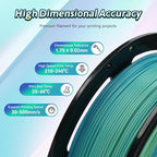 FLASHFORGE Rapid PLA Gradient Filament 1.75mm Yellow & Blue, Transform Colors Smoothly & Fast, High Flow Speedy 3D Printer Filament, Experience Exceptional Performance with 500mm/s Fast Printing