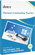 Uinkit Hot Thermal Laminating Pouches 5Mil Thick for Extra Protection 11.5x17.5 inches Laminating Sheets for Sealed 11x17inches Document and Photo 50 Pack A3 Menu Taloid Size