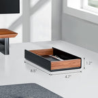 UPERGO Desk Tray Organizer Drawer for Home Office, Walnut Desk Organizer Tray for Keys, Pen, Watch