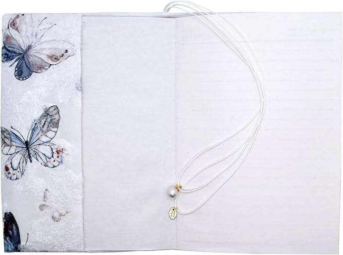 BLBMH Book Covers for Paperbacks Book Cover for Privacy Fit for 5.5x8.5 inch Adjustable Book Jacket Cover for Diary Books Fabric Softcover Protector for Notebook Book Lovers Gifts - Butterfly A 8.5in