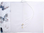 BLBMH A5 Book Covers for Paperbacks Book Cover for Privacy Fit for 5.5x8.3 inch Adjustable Book Sleeve Cover for A5 Diary Books Fabric Softcover Protector for Notebook - Butterfly A