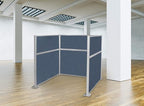 Versare Hush Panel Cubicle Kit | Workstation Partition Walls | Sound Dampening Cubicle Walls | Partitions for Desks