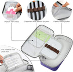 Homecube Big Capacity Pencil Case Oxford Cloth Bag Storage Pouch Marker Pen Pencil Cute Stationery Organizer Bag Holder with Zipper for Middle High School & Office Boy Girl Teen