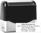 Large Size Custom Self-Inking Stamp Customized Return Address Stamp - Up to 5 Lines of Text Choose from Many Fonts & Ink Colors