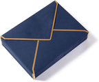 50 Pack Navy Blue A6 Envelopes 4x6 Self-Adhesive V Flap Envelopes with Gold Border for Office, Wedding Gift Cards, Invitations, Graduation, Baby Shower, Parties (4.75x6.5 inches)
