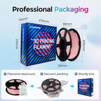 FLASHFORGE Rapid PLA Filament 1.75mm, High Flow Speedy 3D Printer Filament, Experience Exceptional Performance with 500mm/s High-Speed Printing, Neatly Wound & Top-Notch Filament (Light Pink)