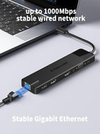 Lemorele 13 in 1 USB C Docking Station for Triple Monitors, Dual 4K HDMI, 1000M RJ45, VGA, 4 USB 3.0/2.0, SD/TF, 3.5MM Audio, USB C 3.0, 100W PD, Compatible with Type C Laptops