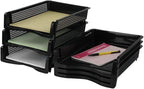 Ggbin 6-Tier Desktop A4 Paper Organizer Tray, Stackable File Trays for Storage, Black