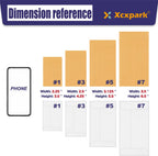 500 PCS #3 Coin Envelopes, 2-1/2'' x 4-1/4'' inches White Kraft Envelopes Classic Small Parts Envelopes with Self Adhesive Gummed Flap for Coins, Cash, Credit Cards, Seeds