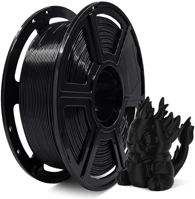 FLASHFORGE Rapid PLA Filament 1.75mm, High Flow Speedy 3D Printer Filament, Experience Exceptional Performance with 500mm/s High-Speed Printing, Neatly Wound & Top-Notch Filament (Black)