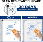 XBoard Porcelain Magnetic Dry Erase Board 48 x 36 Inch, Porcelain Whiteboard Aluminium Frame & Marker Tray