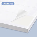 2" x 4" Address Labels Sticker Paper for Laser/Ink Jet Printer mailing Labels 8.5"×11" White