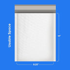 The Boxery 8.5x12''|#2 Poly Bubble Mailers- 100 Pack, Padded Envelopes, Self Seal, Waterproof Shipping Bags, Padded Mailers for Shipping & Packaging