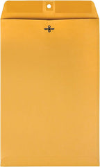 Quality Park Clasp Envelopes, Brown Kraft, 10 x 15 inches, Box of 100 (37898)